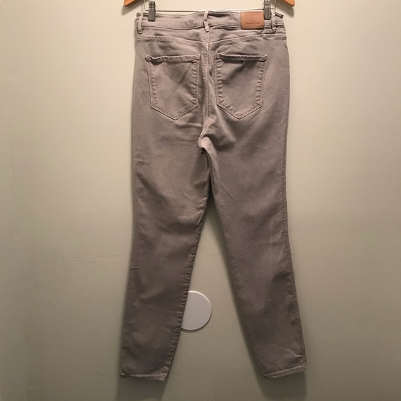 Massimo Dutti grey high waist denim 10 - Picture 7 of 11
